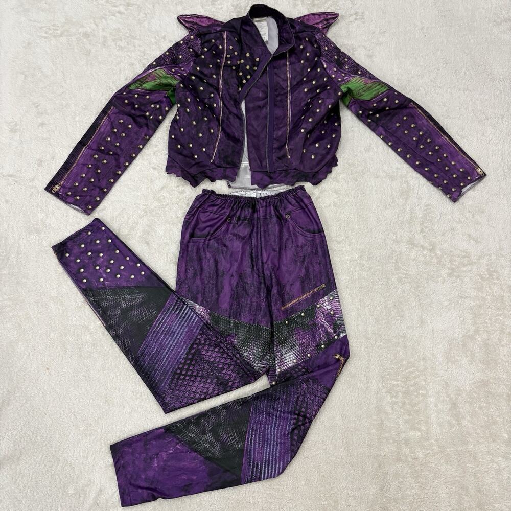 Disney Descendants 2 Mal Costume Girls XL 14-16 Jacket Pants Halloween